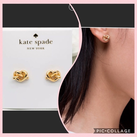 NWT Kate Spade ♠️ Love Me Knot Stud Earrings - Picture 4 of 8
